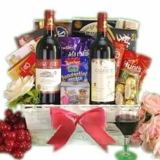 French Wine Duo Basket