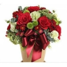 Floral Red Flower Pot to South Korea