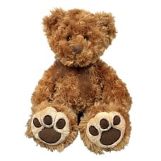 Marley Brown Teddy Bear Small Soft Plush Toy 24cm sitting height bear by Korimco