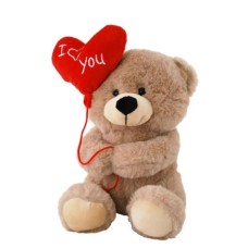Bear with Red Balloon - I Love You by Elka