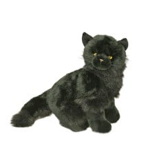 Black Cat Stuffed Animal Plush Toy Sitting Crystal Bocchetta Plush