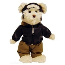 Pilot Dressed Teddy Bear Tic Toc Teddies