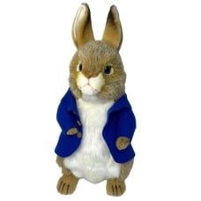 Standing Bunny with Blue Coat soft plush toy by Hansa