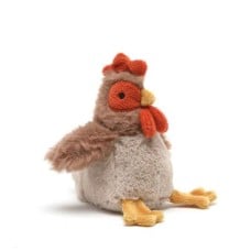 Mini Bubba the Rooster Rattle babysafe soft plush by Nana Huchy