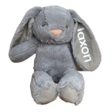 Personalised Bunny Teddy Storm Grey