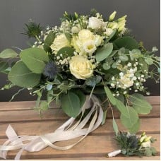 Bridal bouquet in white