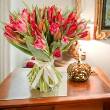 51 Or 101 Mixed Pink & Red Tulips (51 tulips)