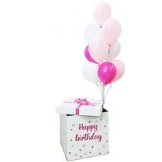 Surprise Ballons box - for a girl