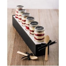 6 Red Velvet Cupcakes in a Jar