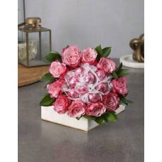 Pink Rosy Chocolate Arrangement (Standard)
