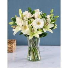 Cream And White Flowers In A Vase (Small)