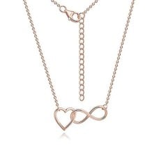 Forever Love Rose Heart Necklace