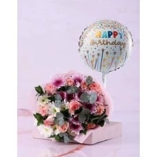 Rosey Pink Birthday Bloom Surprise (Small)