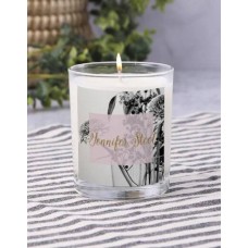Personalised Vintage Flower Candle