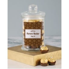 Personalised Golden Ferrero Candy Jar (FERRERO STD)