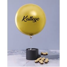 Personalised Awesome Name Balloon Hat Box (STANDARD)