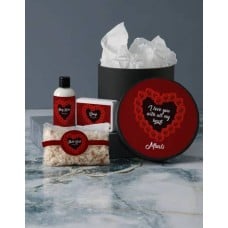Personalised I Love You Black Pamper Box (Small)