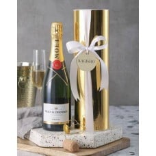 Personalised Glitter Gold Moet Gift Box