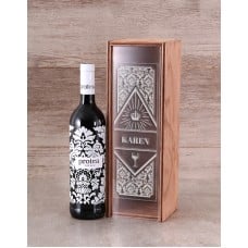 Personalised Protea Merlot Wine Crate