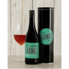Personalised Thanks Wine Tin