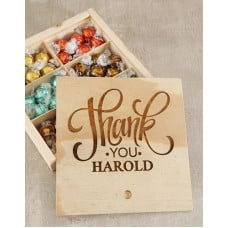 Personalised Thank You Choc Treasure Box