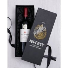 Personalised Crest Wine Giftbox (La Motte)