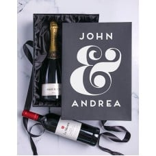 Personalised Champagne And Millennium Duo