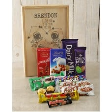 Personalised Moon and Back Choc Crate