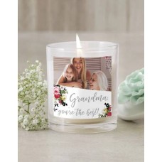 Personalised Grandma Photo Candle