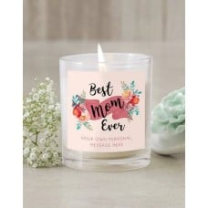 Personalised Best Mom Ever Candle