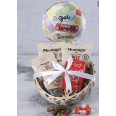 Get Well Soon Biltong Balloon Basket