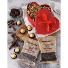 Precious Pink Heart Biltong Snack Box