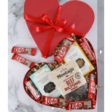 Red Heartfelt Keepsake Snack Basket