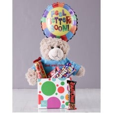 Get Well Chocolates and Teddy Hamper