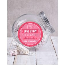 Our Love Story Candy Jar