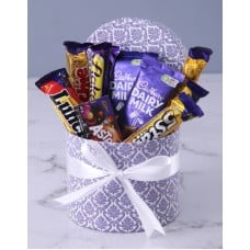 Blue Leaf Cadbury Hat Box (Standard)