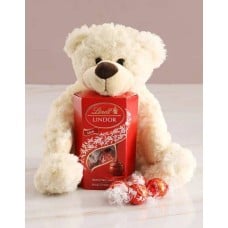 Teddy Bear With Lindt Chocolate (Standard)