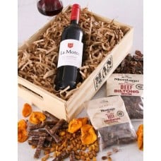 Red Wine Biltong and Nuts Man Crate (Standard)