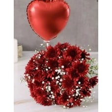 Ready For Romance Blooms And Balloon