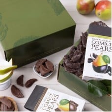 Chocolate Covered Comice Pear Duo