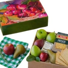 Cheese, Pears And Apples Gift Box