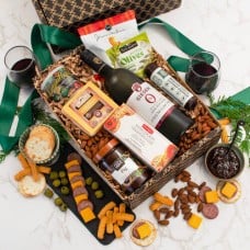 Non-Alcoholic Red Wine, Cheese & Crackers Gift Box