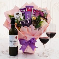 Red Wine & Chocolates Gift Bouquet
