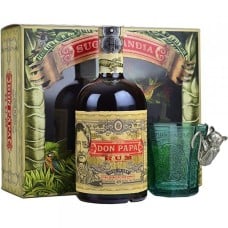 Don Papa 7 Year Old Small Batch Rum 70cl with Glass Gift Pack