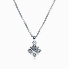 Lynna Silver Crystal Necklace
