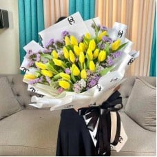 Yellow Holland tulips