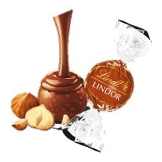 Hazelnut Milk Chocolate LINDOR Truffles 800-pc Case (353 oz)