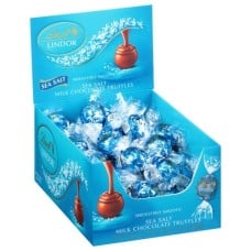 Sea Salt Milk Chocolate LINDOR Truffles Box (60-pc, 25.4 oz)