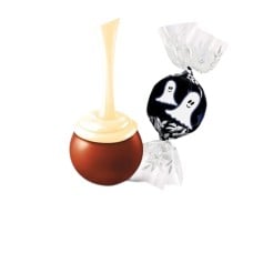 Milk White Chocolate Ghost LINDOR Truffles 800-pc Case (353 oz)