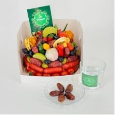Sausage,bento,cake,Halal_,with,appetizers.,Ramadan,Gifts